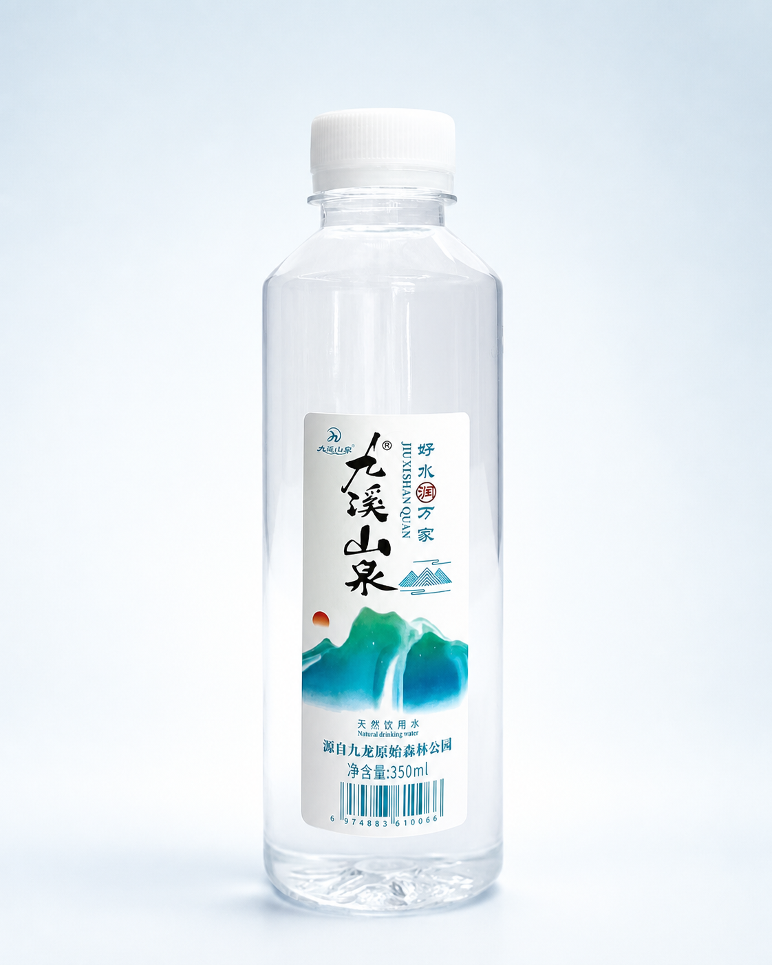 九溪山泉方瓶装 350mL产品实拍